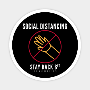 Social Distancing Stay Back Do Not Touch Coronavirus 2020 Magnet